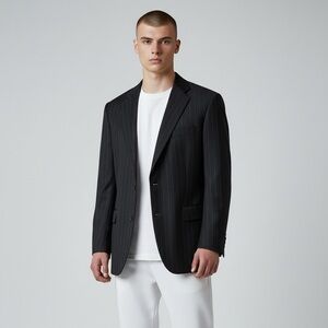 Burberry Nordstrom Long Sleeve 2 Button Striped Blazer